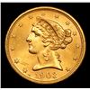 Image 2 : ***Auction Highlight*** 1903-s Gold Liberty Half Eagle $5 Graded Choice Unc By USCG (fc)