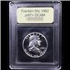 Image 4 : ***Auction Highlight*** 1962 Franklin Half Dollar 50c Graded GEM++ Proof Deep Cameo By USCG (fc)