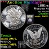 Image 1 : ***Auction Highlight*** 1881-s Morgan Dollar $1 Graded Choice Unc+ DMPL By USCG (fc)
