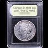 Image 4 : ***Auction Highlight*** 1886-o /o vam 7 Hot 50 Morgan Dollar $1 Graded Select Unc By USCG (fc)