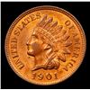 Image 2 : ***Auction Highlight*** 1901 Indian Cent 1c Graded Choice+ Unc RD By USCG (fc)