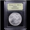 Image 4 : ***Auction Highlight*** 1891-p Morgan Dollar $1 Graded Select+ Unc By USCG (fc)