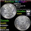 Image 1 : ***Auction Highlight*** 1883-s Morgan Dollar $1 Graded Select Unc By USCG (fc)