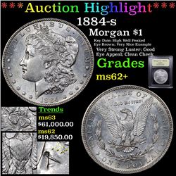 ***Auction Highlight*** 1884-s Morgan Dollar $1 Graded Select Unc By USCG (fc)