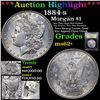Image 1 : ***Auction Highlight*** 1884-s Morgan Dollar $1 Graded Select Unc By USCG (fc)