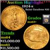 Image 1 : ***Auction Highlight*** 1924-s Saint Gaudens $20 Gold Graded Select+ Unc By USCG (fc)