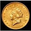 Image 2 : ***Auction Highlight*** 1855-p Type 2 Gold Dollar $1 Grades Select Unc (fc)