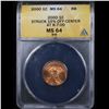 Image 2 : ANACS 2000 Mint Error Lincoln Cent 1c Graded ms64 rb By ANACS