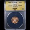 Image 2 : ANACS 1999 Mint Error Lincoln Cent 1c Graded ms64 rd By ANACS