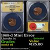 Image 1 : ANACS 1969-d Mint Error Lincoln Cent 1c Graded ms63 rd By ANACS
