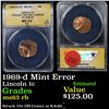 Image 1 : ANACS 1969-d Mint Error Lincoln Cent 1c Graded ms63 rb By ANACS