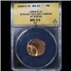 Image 2 : ANACS 1969-d Mint Error Lincoln Cent 1c Graded ms63 rb By ANACS