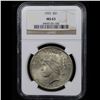 Image 2 : NGC 1925-p Peace Dollar $1 Graded ms63 By NGC