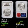 Image 1 : NGC 1902-o Morgan Dollar $1 Graded ms64 By NGC
