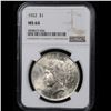 Image 2 : NGC 1922-p Peace Dollar $1 Graded ms64 By NGC