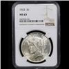 Image 2 : NGC 1922-p Peace Dollar $1 Graded ms63 By NGC