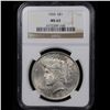 Image 2 : NGC 1924-p Peace Dollar $1 Graded ms63 By NGC