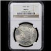 Image 2 : NGC 1925-p Peace Dollar $1 Graded ms63 By NGC