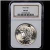 Image 2 : 1923-p Peace Dollar $1 Graded ms63 By NGC