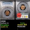 Image 1 : PCGS 1896 Indian Cent 1c Graded ms63 rb By PCGS