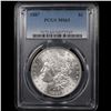 Image 2 : PCGS 1887-p Morgan Dollar $1 Graded ms63 By PCGS