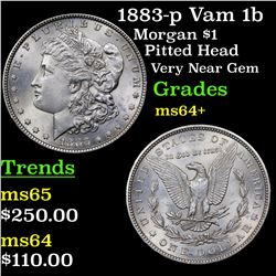 1883-p Vam 1b Morgan Dollar $1 Grades Choice+ Unc