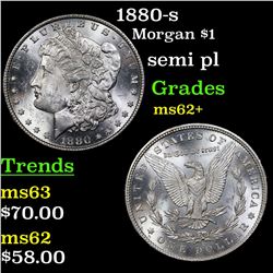 1880-s Morgan Dollar $1 Grades Select Unc