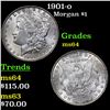 Image 1 : 1901-o Morgan Dollar $1 Grades Choice Unc