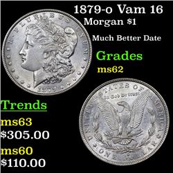 1879-o Vam 16 Morgan Dollar $1 Grades Select Unc