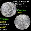 Image 1 : 1879-o Vam 16 Morgan Dollar $1 Grades Select Unc