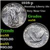 Image 1 : 1928-p Standing Liberty Quarter 25c Grades Choice AU/BU Slider