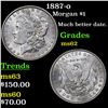 Image 1 : 1887-o Morgan Dollar $1 Grades Select Unc