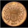 Image 2 : 1864 Two Cent Piece 2c Grades Unc+ BN