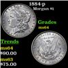 Image 1 : 1884-p Morgan Dollar $1 Grades Choice Unc
