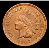 Image 2 : 1907 Indian Cent 1c Grades Choice Unc BN