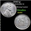 Image 1 : 1943-p Lincoln Cent 1c Grades Choice Unc
