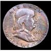 Image 2 : 1963-p Franklin Half Dollar 50c Grades Select Unc