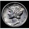 Image 2 : 1920-d Mercury Dime 10c Grades Select Unc