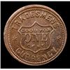 Image 3 : (1863) US Copper Civil War Token 1c Grades Select Unc BN