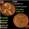 Image 1 : 1950 Lincoln Cent 1c Grades Select+ PRoof Red