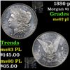 Image 1 : 1886-p Morgan Dollar $1 Grades Select Unc PL