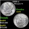 Image 1 : 1888-o Morgan Dollar $1 Grades Choice Unc