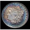 Image 2 : 1889-p Rainbow Toned Morgan Dollar $1 Grades Choice Unc