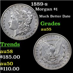 1889-s Morgan Dollar $1 Grades Choice AU