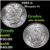 Image 1 : 1881-o Morgan Dollar $1 Grades Unc Details