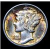 Image 2 : 1942-p Mercury Dime 10c Grades GEM+ FSB
