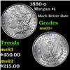 Image 1 : 1880-o Morgan Dollar $1 Grades Select Unc