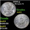 Image 1 : 1900-p Morgan Dollar $1 Grades Choice Unc