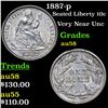 Image 1 : 1887-p Seated Liberty Dime 10c Grades Choice AU/BU Slider