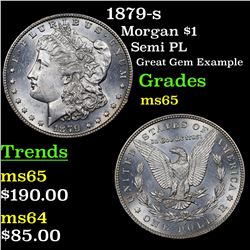 1879-s Morgan Dollar $1 Grades GEM Unc